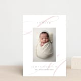 "Softest" - Birth Announcements in Blush by Lauren Chism - Front