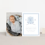 "Crest" - Birth Announcements in Sky by Corinne Malesic - Front