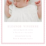 "Sweetest Scallop" - Birth Announcements in Petal by Emily Betts - Detail