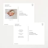 "My Monogram" - Birth Announcements in Milk by fatfatin - Back of Card Options