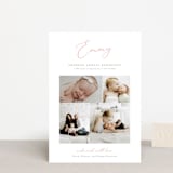 "Namely" - Birth Announcements in Blush by Sarah Brown - Front