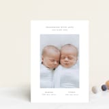 "twin" - Birth Announcements in Cloud by Lori Wemple - Front