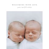 "twin" - Birth Announcements in Cloud by Lori Wemple - Detail