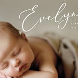 "Signature" - Birth Announcements in Sage by Ashley Rosenbaum - Detail