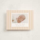 "patterned stripes" - Birth Announcements in Blush by Ellen Schlegelmilch - Front