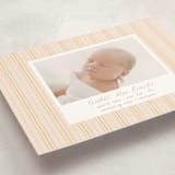 "patterned stripes" - Birth Announcements in Blush by Ellen Schlegelmilch - Detail