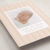 "patterned stripes" - Birth Announcements in Blush by Ellen Schlegelmilch - Detail