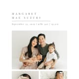 "Minimal Triad" - Birth Announcements in Onyx by Meggy Masters - Detail