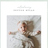 "Story" - Birth Announcements in Sea Salt by Pixel and Hank - Detail