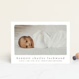 "Rustic" - Birth Announcements in Chestnut by Ekko Studio - Front