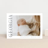 "The Chic Side" - Birth Announcements in Ink by Carolyn MacLaren - Front