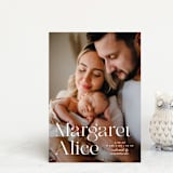 "Perfection" - Birth Announcements in Snow by Pixel and Hank - Front