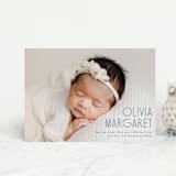 "Sweetly modern" - Birth Announcements in Denim by Lisa Assenmacher - Front