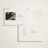 "Big Type" - Birth Announcements in Forest by Kristen Knechtel - Back of Card Options