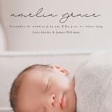 "pure grace" - Birth Announcements in Onyx by Kasia Labocki - Detail