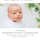 "Big little miracle" - Birth Announcements in Puddle by Lea Delaveris - Detail