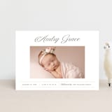 "Elegance" - Birth Announcements in Peony by Pixel and Hank - Front