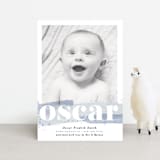 "Painted Splash Name" - Birth Announcements in Aqua by Alethea and Ruth - Front