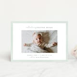 "Story" - Birth Announcements in Sea Salt by Pixel and Hank - Front