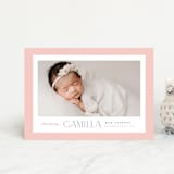 "Sweet scallop" - Birth Announcements in Rose by Robert and Stella - Front