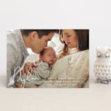 "Delicate" - Birth Announcements in Powder by Sara Hicks Malone - Front