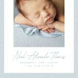 "Corduroy" - Birth Announcements in Sky by Lea Delaveris - Detail
