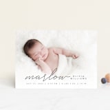 "Marlow" - Birth Announcements in Graphite by Megan Cash - Front