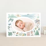"A Wonderful World" - Birth Announcements in Blue Jay by Grae - Front