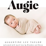 "Bold Name Frame" - Birth Announcements in Ash by Alethea and Ruth - Detail