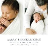 "Curator" - Birth Announcements in Denim by Megan Davis - Detail