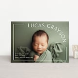 "Take Shape" - Birth Announcements in Snow by Lauren Chism - Front