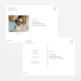 "simply named" - Birth Announcements in Snow by Sarah Curry - Back of Card Options