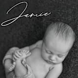"Jamie" - Birth Announcements in Charcoal by Rebecca Rueth - Detail