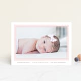 "Cotton Candy" - Birth Announcements in Blush by Lauren Chism - Front