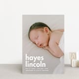 "Hayes" - Birth Announcements in Cloud by Ellen Schlegelmilch - Front