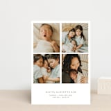 "love in a grid" - Birth Announcements in Snow by Bramble Studio - Front