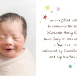 "Constellation" - Birth Announcements in Strawberry by Megan Davis - Detail
