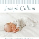 "Sweet Stripes" - Birth Announcements in Baby Blue by Alston Foster - Detail