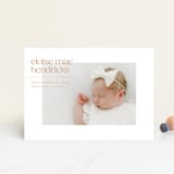 "eloise" - Birth Announcements in Peach by Ellen Schlegelmilch - Front