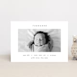 "Pano" - Birth Announcements in Snow by AK Graphics - Front