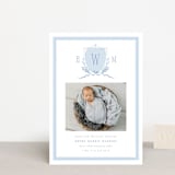 "Crest" - Birth Announcements in Sky by Corinne Malesic - Front