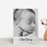 "Just The Facts" - Birth Announcements in Volcano by Owl and Toad - Front