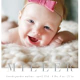 "classic baby" - Birth Announcements in Cement by Sara Hicks Malone - Detail