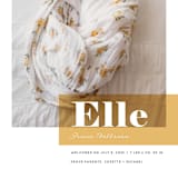 "Magazine Block" - Birth Announcements in Marigold by Maria Hilas-Louie - Detail