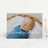 "Swing" - Birth Announcements in Snow by Lauren Chism - Front