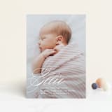 "Precious Script" - Birth Announcements in Sugar by Jessica Williams - Front