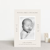 "Classical" - Birth Announcements in Cream by Hooray Creative - Front