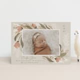 "Boho Bouquet" - Birth Announcements in Rose by Joanna Griffin - Front