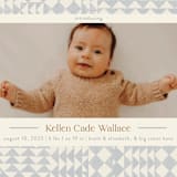 "Patchwork" - Birth Announcements in Bluebell by Julie Murray - Detail