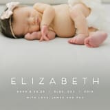 "Sweet Love" - Birth Announcements in Sugar by Juneau Designs - Detail